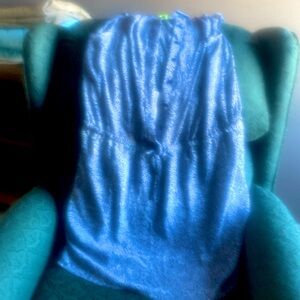 Brand new Hilary Radley, size 10 dress, color light and dark blue.